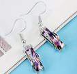 Iridescent Artistic Glass Dangle Earrings – Vibrant Statement Jewelry
