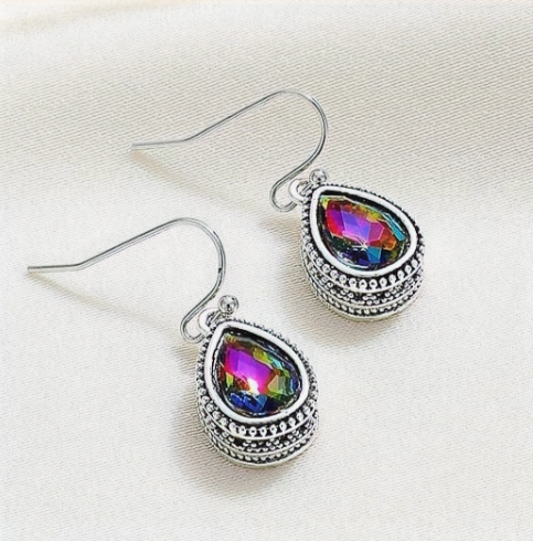 Vintage Teardrop Water Drop Dangle Earrings