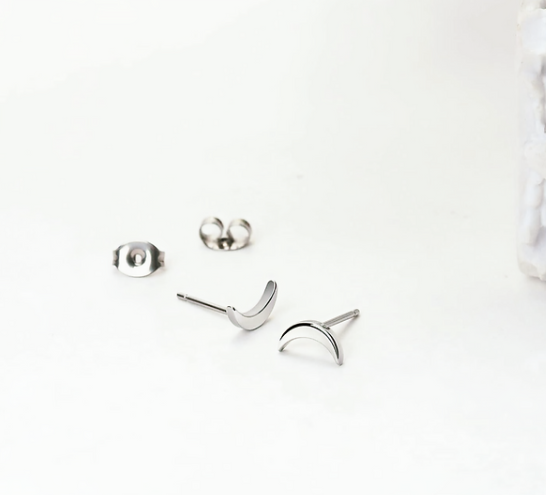 Moon Stud Earrings