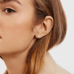 Minimalist Moon Stud Earrings – Stainless Steel Everyday Jewelry