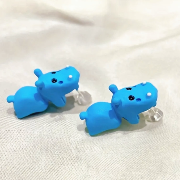Cute Hippo Earbud Covers – Playful Tech Accessory