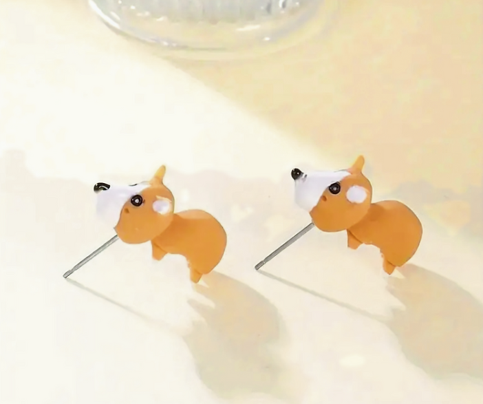 Cute Animal Resin Stud Earrings