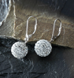 Sparkling Fireball Dangle Earrings – Elegant Evening Accessory