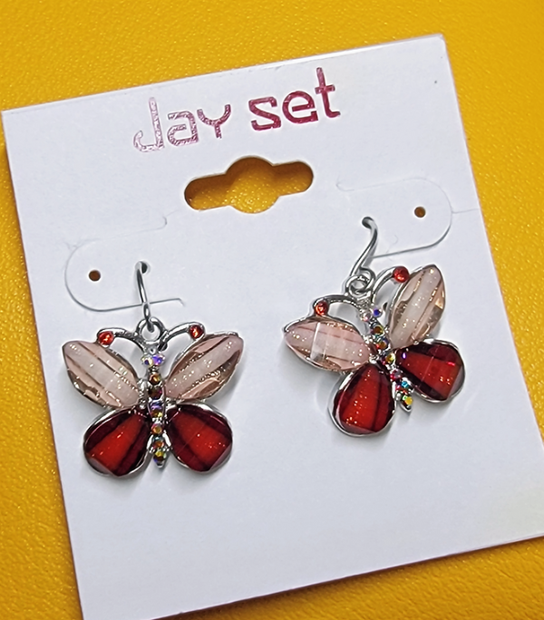 Colorful Crystal Butterfly Earrings – Delicate Statement Jewelry