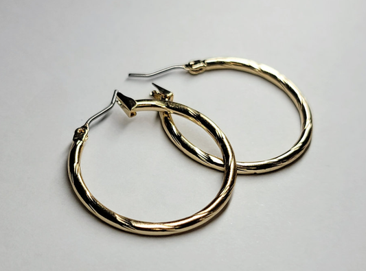 Stainless Steel  Hoop Earrings 1.5 mm