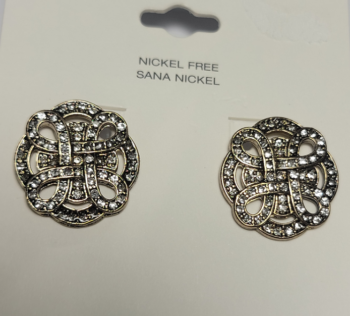 Vintage Stainless Steel Earrings