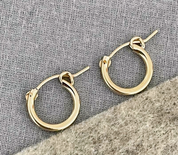14K GF Hoop Earrings 2 mm
