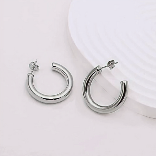 Stainless Steel Hoop Earrings 5 mm