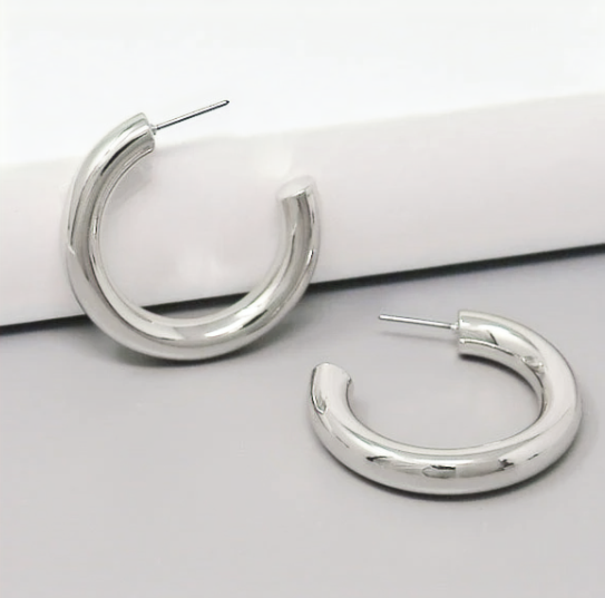 Stainless Steel Hoop Earrings 5 mm