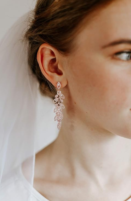 Wedding Crystal Rhinestone Drop Dangle Earrings