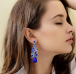 Elegant Multiple Teardrop Crystal Dangle Earrings – Wedding Accessory