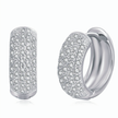 Bridal Micro Pave CZ Huggie Hoop Earrings – 7mm Sparkling Jewelry