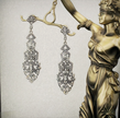 1920s Flapper Dangle Earrings – Great Gatsby Rhinestone Statement Jewelry