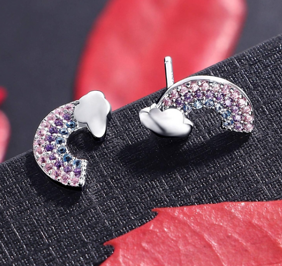 Rainbow Stud Earrings