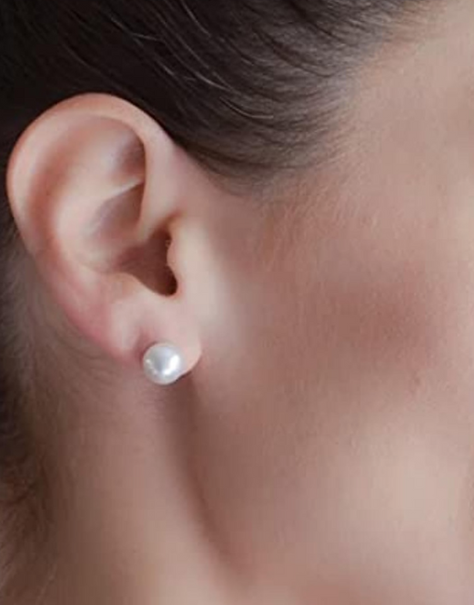 Small Pearl Stud Earrings