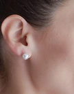 Classic 6mm Freshwater Pearl Stud Earrings – Elegant Minimalist Jewelry