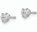 Romantic Heart-Shaped Sparkle Studs – Dainty Gift Jewelry