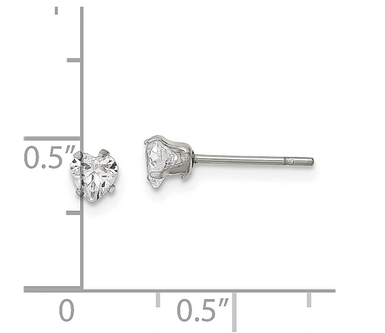 "Heart" Stud Earrings