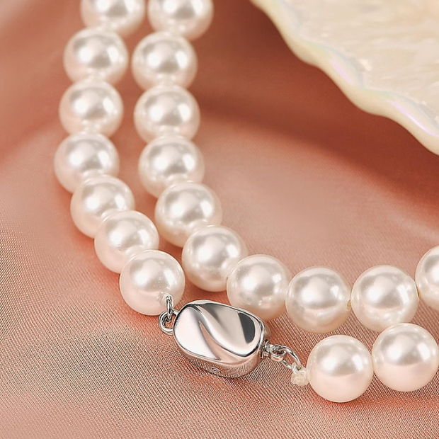 Elegant 3-Piece Shell Pearl Jewelry Set – 925 Sterling Silver