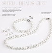 Elegant 3-Piece Shell Pearl Jewelry Set – 925 Sterling Silver