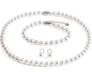 Elegant 3-Piece Shell Pearl Jewelry Set – 925 Sterling Silver