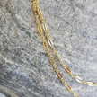 Modern Paperclip Link Necklace – 14K Gold-Plated Layering Chain