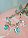 Abalone Shell and Steel Bracelet 18cm Summer Jewelry