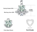 14k White Gold Plated 925 Sterling Silver Necklaces 18 Inch