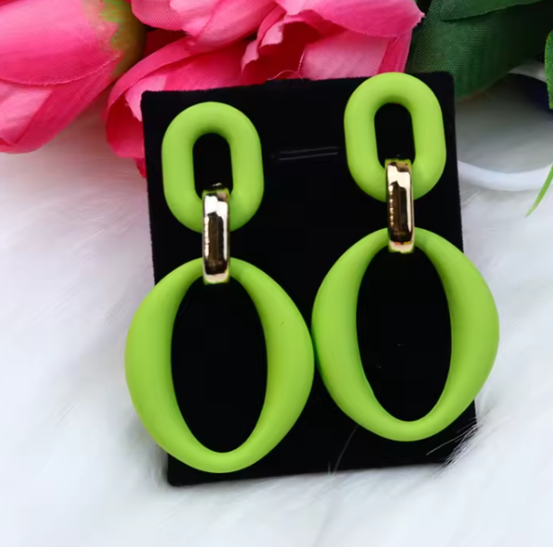 Rectangle Acrylic Earrings