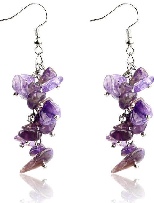 Amethyst Drop Earrings