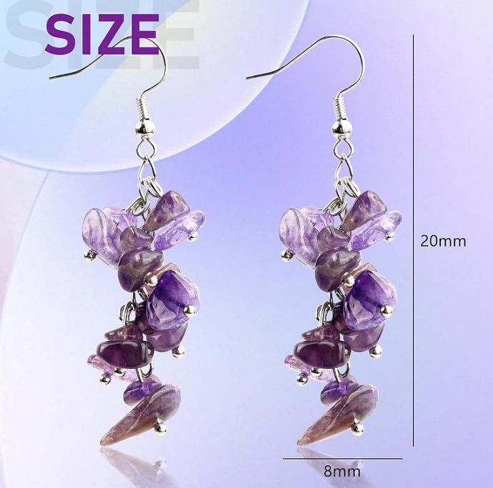 Amethyst Drop Earrings