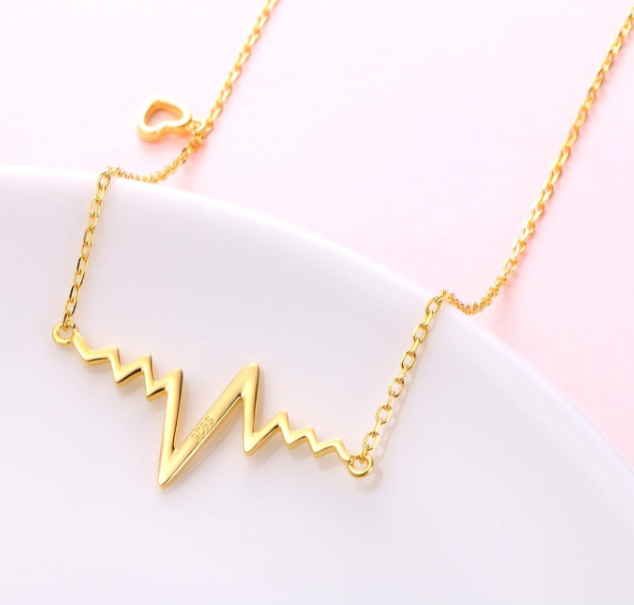Heartbeat Silver Necklace