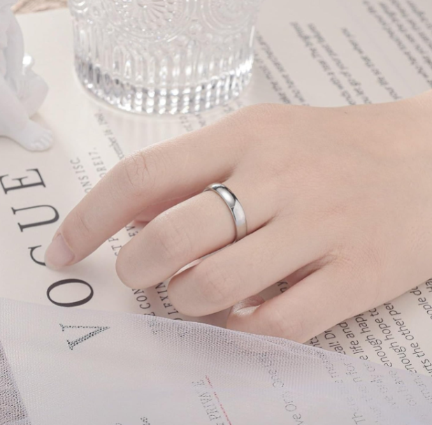 Sterling Silver Wedding Ring 5 mm