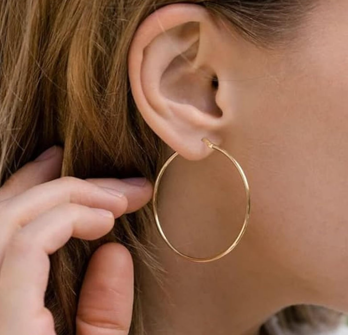 Sterling Silver 925 Hoop Earrings