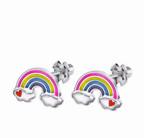 Rainbow Stud Earrings