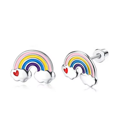 Rainbow Stud Earrings