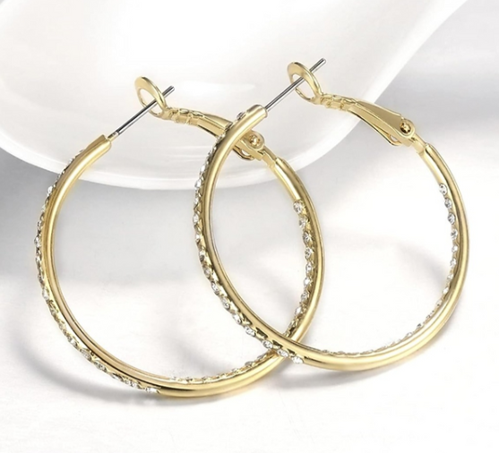 Luxury 18K Gold Plated Hoop Earrings