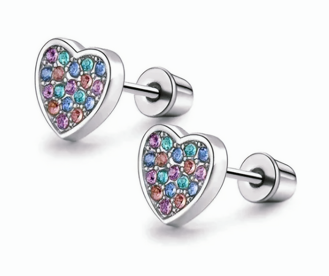 Heart Stud Earrings