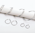 Classic Silver Tone Hoop Set – 12 Pairs of Graduated Earrings