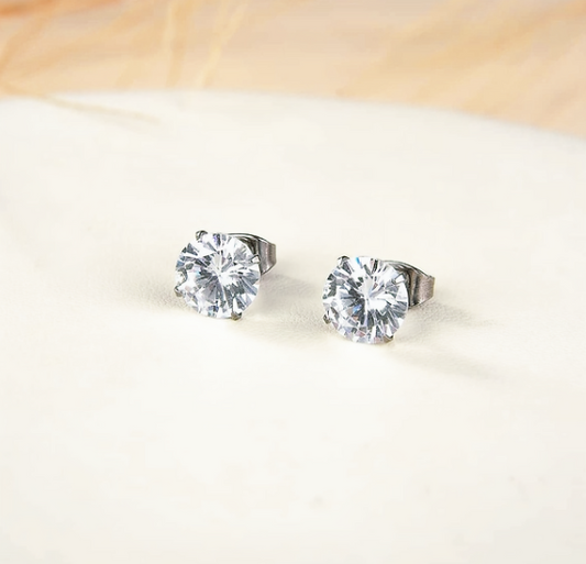 Cubic Zirconia Stud Earrings