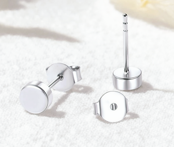 Round Stud Earrings