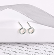 Minimalist 5mm Stainless Steel Open Circle Stud Earrings