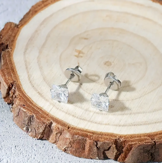 Classic Cubic Zirconia Stud Earrings