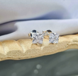 Classic Princess Cut Square Cubic Zirconia Stud Earrings