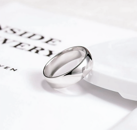 Stainless Steel Wedding Ring 8 mm