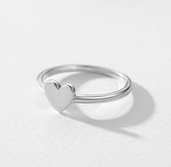 Minimalist Heart Ring