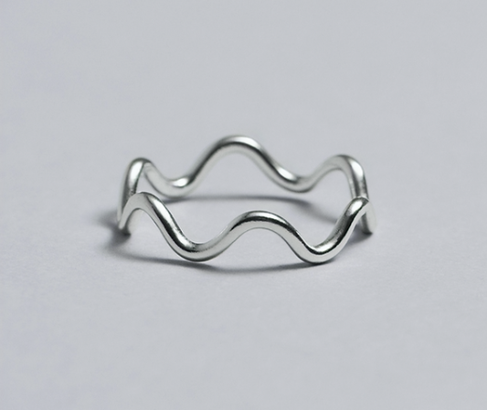 Minimalist Wave Ring
