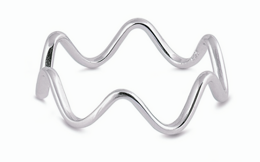 Minimalist Wave Ring