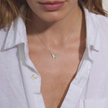Sterling Silver Quiet Butterfly Necklace – Dainty Jewelry 16-18