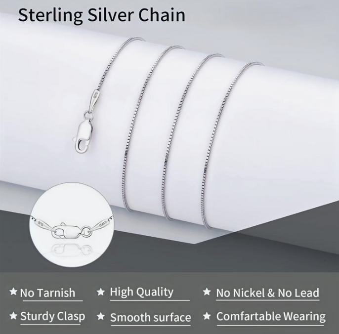 Sterling Silver Chain 1 mm